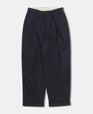8.5 oz Sulphur-Dyed Double Pleated Taper Trousers