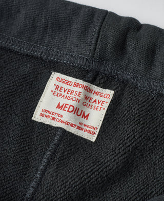 1950s Reverse Weave 20.5 oz Terry Sweatpants – Black
