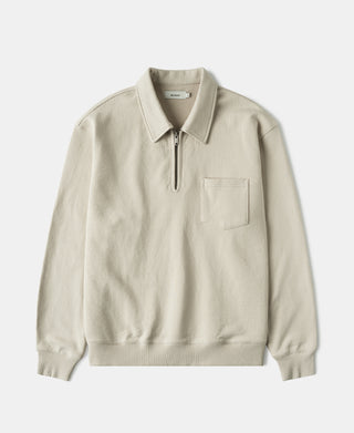 Heavyweight Quarter-Zip Collar Sweatshirt - Ivory