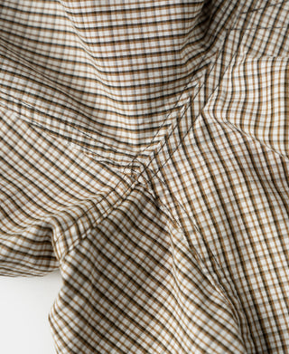 1950s Cotton Boxer Shorts - Brown Stripes