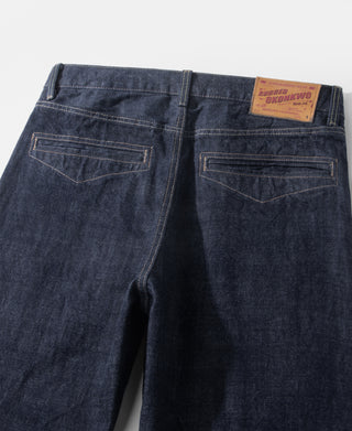 13.5 oz Blue Selvedge Denim Jeans - Prewashed