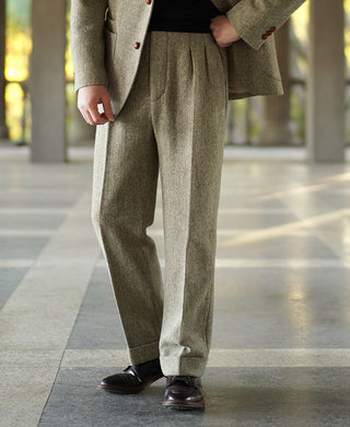 Lässige Anzughose aus Tweed im Stil der 1930er Jahre
