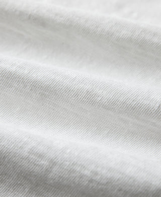 헤비웨이트 코튼 거싯 튜블러 티셔츠 - 화이트 