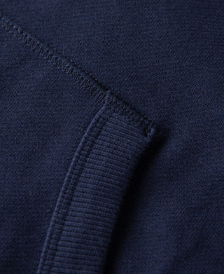 Heavyweight Terry Zip-Up Hoodie - Dark Blue