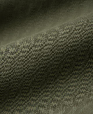 1940s USN-Inspired Herringbone Deck Trousers - Olive