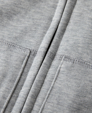 Heavyweight Terry Zip-Up Hoodie - Heather Gray