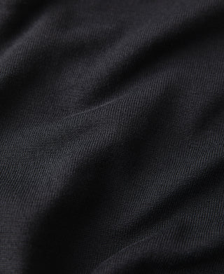 Lot 910L Long Sleeve Knitted Polo Shirt - Black