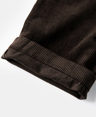 1960s Double Pleated Corduroy Trousers - Brown