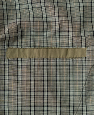 Khaki Harrington jacket interior with plaid lining panel