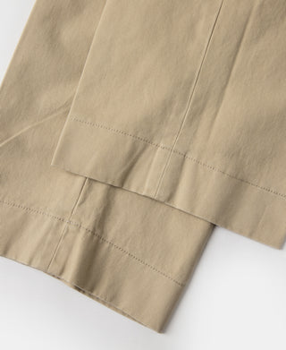 1930s IVY Style Double Pleated Chino Trousers - Khaki