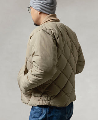 Lot 353 1950s Quilted Down Jacket - Khaki