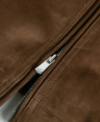 Sheepskin Suede Swing Top Jacket