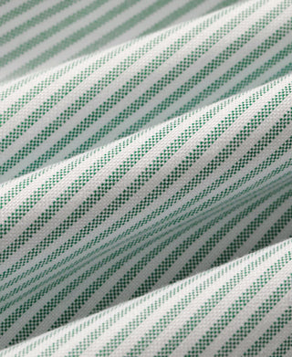 Lot 219 Button Down Oxford Shirt - Green Stripe