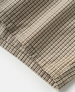 1950s Cotton Boxer Shorts - Brown Stripes
