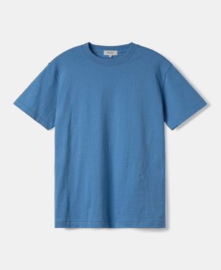 Regular Fit Heavyweight Tubular Jersey T-Shirt - Blue