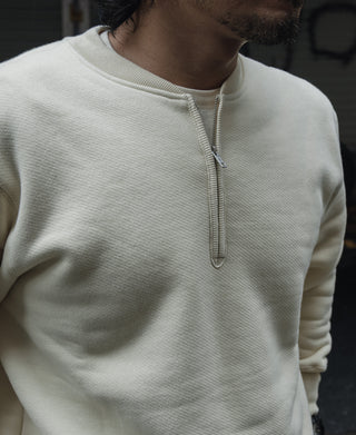 Racing Half-Zip Heavyweight Fleece Sweatshirt - Apricot