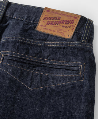 13.5 oz Blue Selvedge Denim Jeans - Prewashed