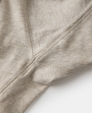 1940s Slub Cotton Henley Pocket T-shirt - Oats