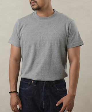 Classic Fit 7.4 oz Jersey Crewneck Tubular T-Shirt - Gray