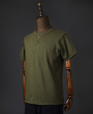 Heavyweight US Cotton Gusset Tubular T-Shirt - Green