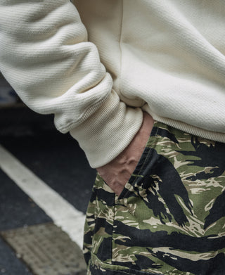 Racing Half-Zip Heavyweight Fleece Sweatshirt - Apricot