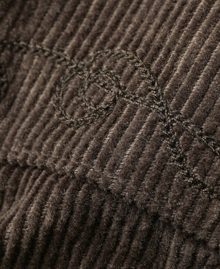 Bolero Embroidered Corduroy Western Shirt - Brown