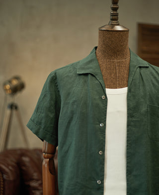 1950s Italian Collar Linen Shirt