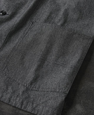 블랙 샴브레이 워크 재킷