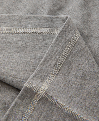 1940s Slub Cotton Henley Pocket T-shirt - Gray