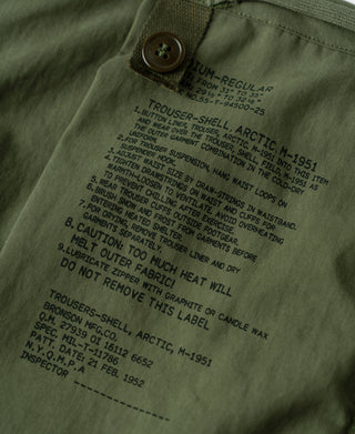 US Army M-1951 Arctic Trousers - Shell