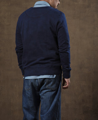 Indigo-Dyed Cotton-Jersey Sweatshirt