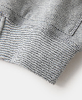 Heavyweight Terry Zip-Up Hoodie - Heather Gray