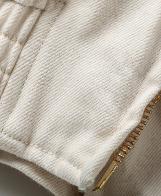 Undyed Selvedge Denim Biker Jacket