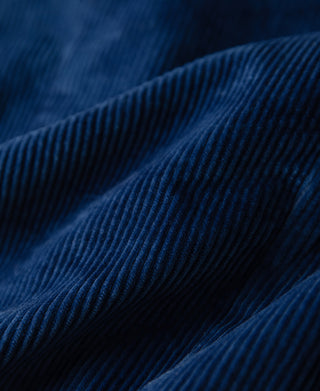 Französische Arbeitsjacke aus indigogefärbtem Cord