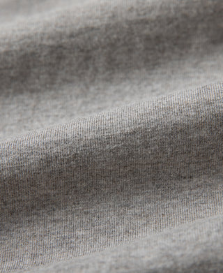 1940s Slub Cotton Henley Pocket T-shirt - Gray