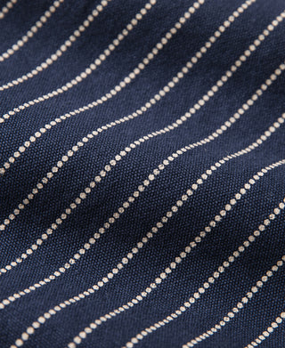 인디고 와바시 스트라이프 워크 팬츠 