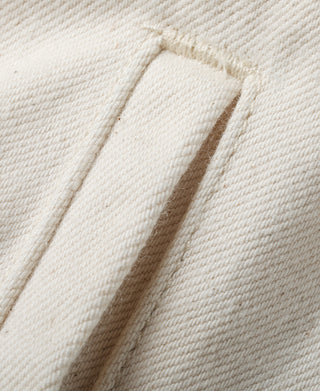 Undyed Selvedge Denim Biker Jacket