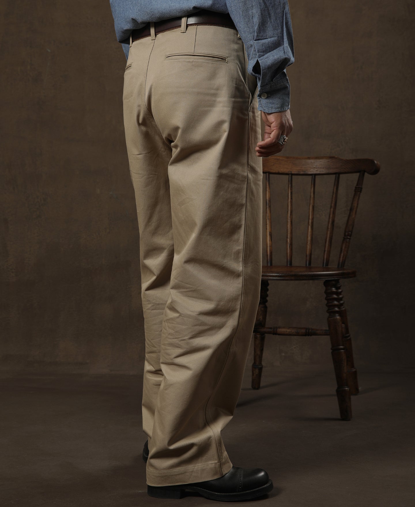 40s usarmy officer chino trousers-