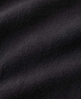 헤비웨이트 테리 지퍼업 후드 티셔츠 - 블랙 