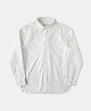1960s Classic Button Down Oxford Shirt in White