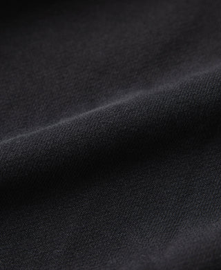 헤비웨이트 테리 지퍼업 후드 티셔츠 - 블랙 