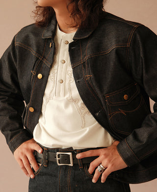 15.5oz Shawl Collar Type 1 Selvedge Denim Jacket