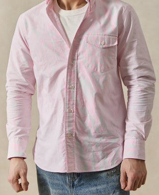 Lot 219 Button Down Oxford Shirt - Pink Stripe