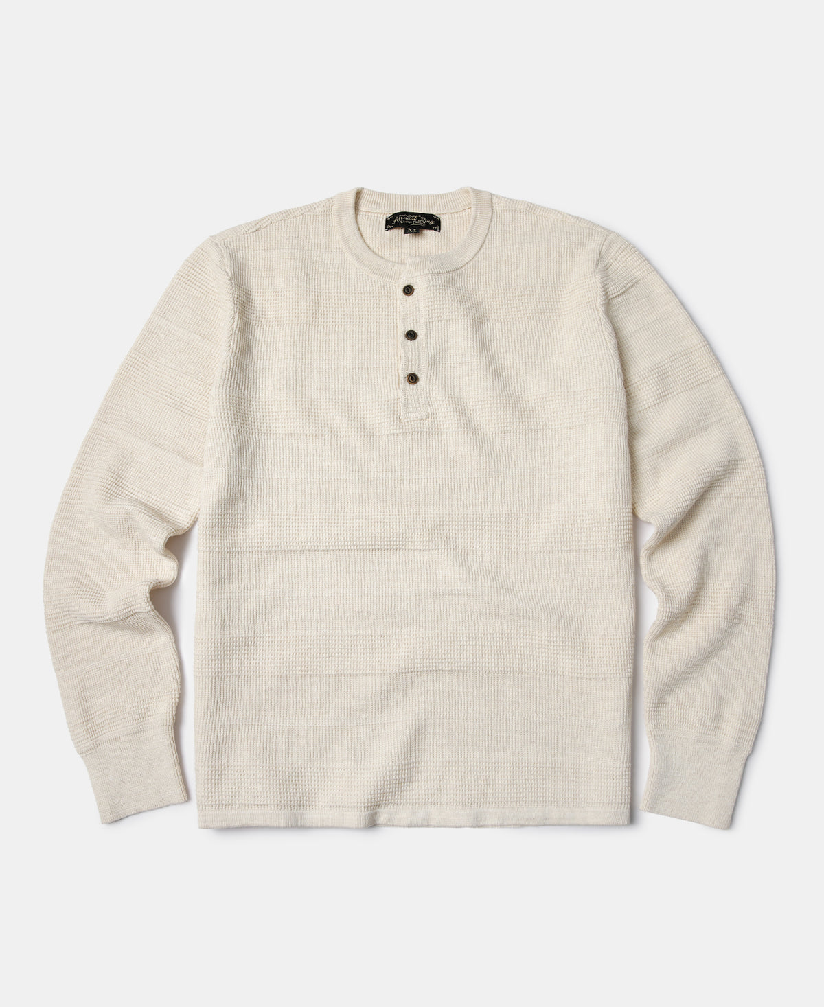 Jacquard Knitted Henley Shirt