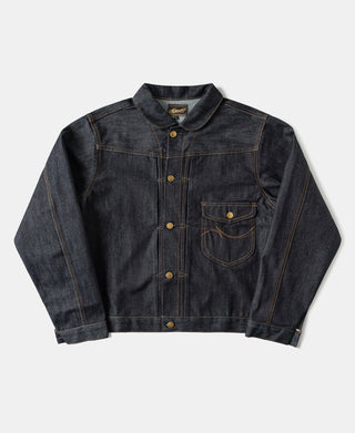 15.5oz Shawl Collar Type 1 Selvedge Denim Jacket