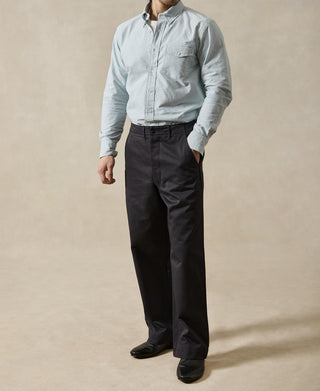 Lot 219 Button Down Oxford Shirt - Green Stripe