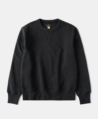 Lot 122 1940s Plain Set-in Crewneck Sweatshirt - Black