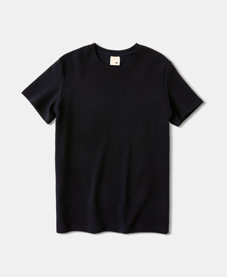 Slim-Fit-T-Shirt mit Rundhalsausschnitt – Schwarz