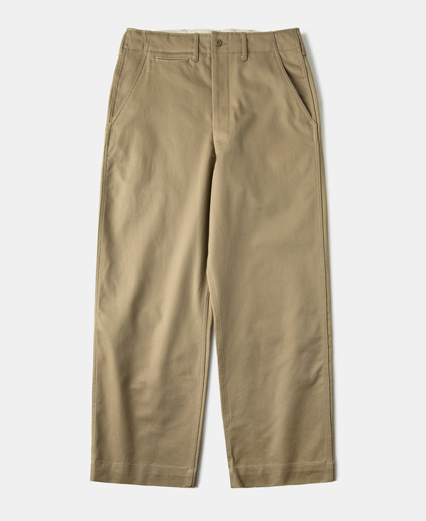 Lot 827 1940s USN Chino Trousers - Khaki