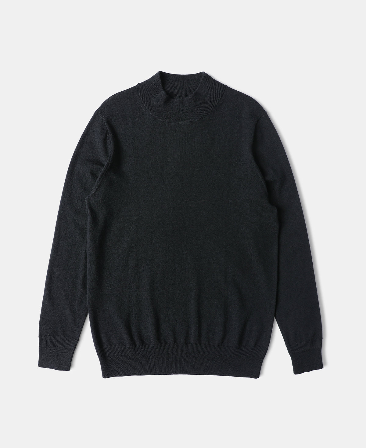Extrafine Merino Wool Turtleneck Sweater - Black